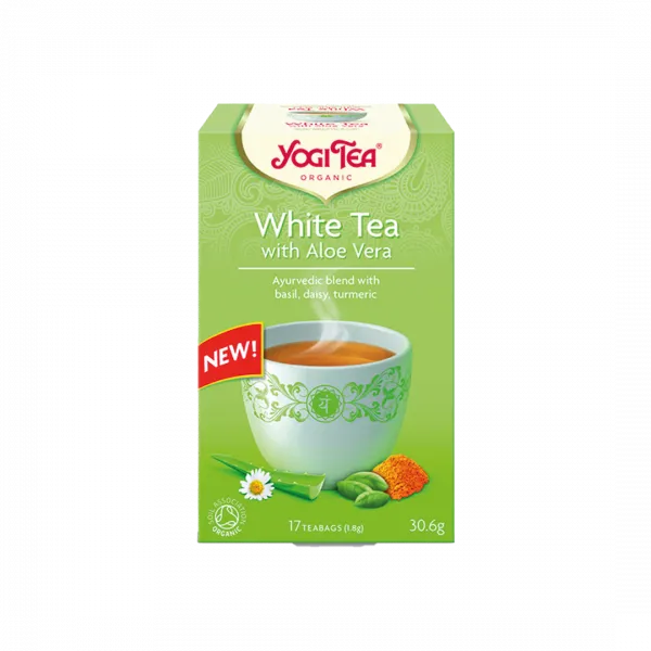 Yogi Tea Ajurvédsky čaj s aloe vera biely čaj 17x1,8g