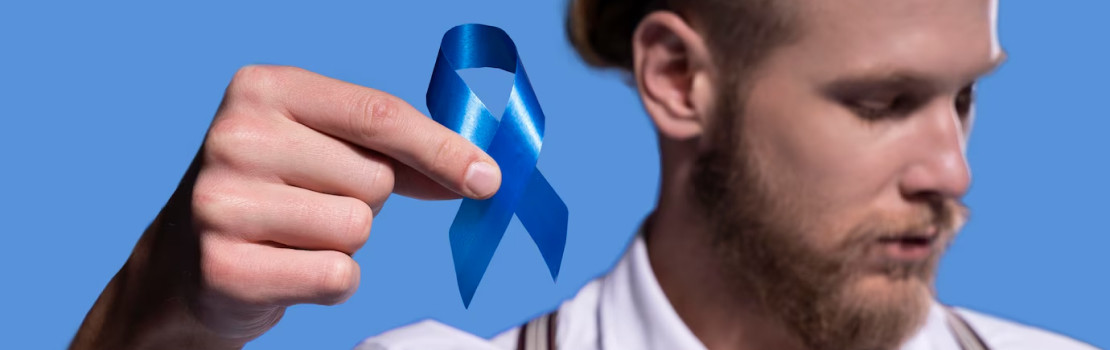 Ilustrácia muža premýšľajúceho o zdraví prostaty – prevencia a diagnostika