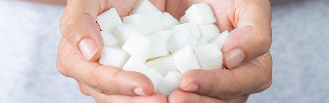 Ilustrácia spúšťačov cukrovky a doplnku Zerex Dialexin Balance s extraktom z Gymnema sylvestre na reguláciu glukózy.