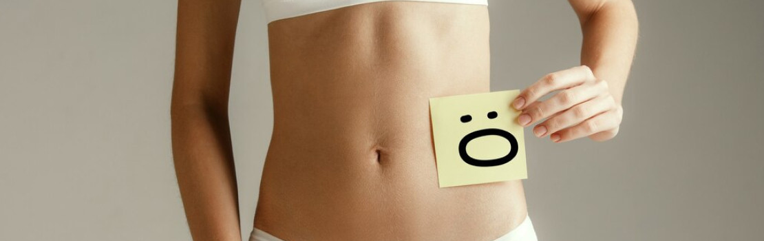 Ilustrácia tráviaceho systému s nafúknutým bruchom – problém plynatosti a riešenie pomocou aktívneho uhlia