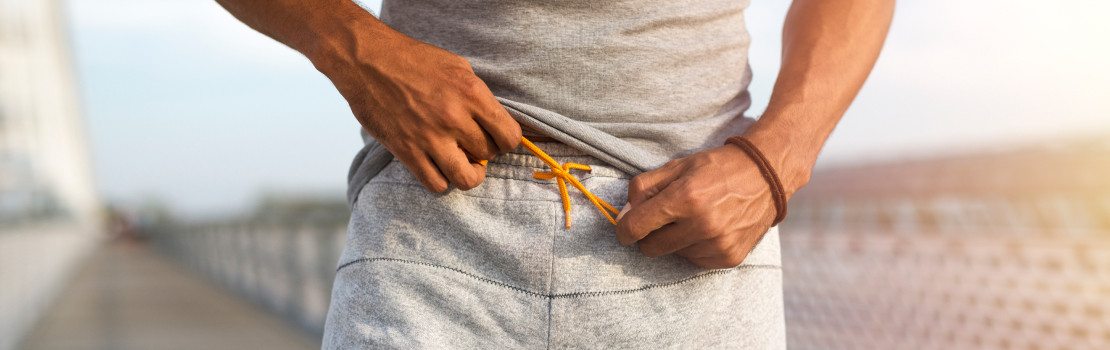 Ilustrácia mužského zdravia a prírodných doplnkov na podporu libida