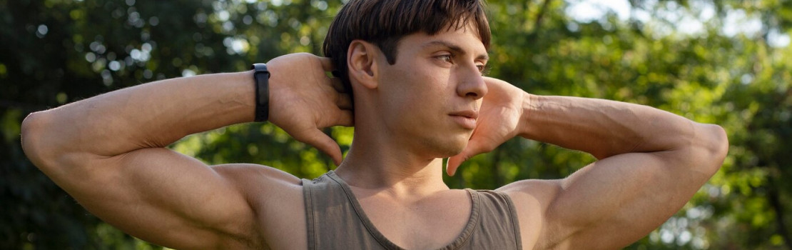 Muž cvičiaci na zlepšenie erekcie a psychickej pohody