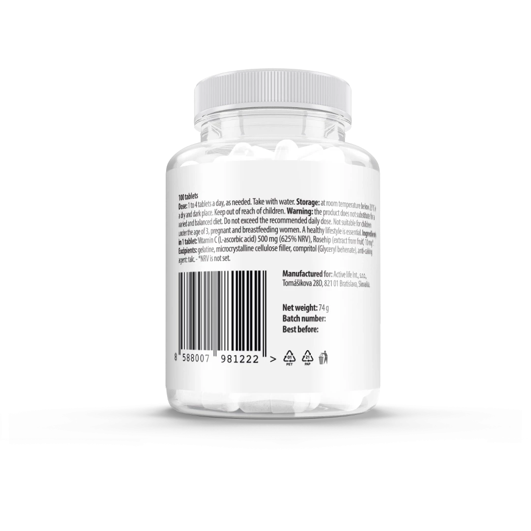 Vitamín C 500 mg s postupným uvoľňovaním