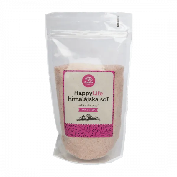 E-shop Happylife Himalájska soľ ružová jedlá jemná 500g