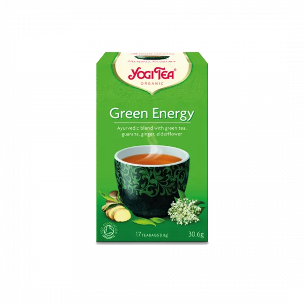 Yogi Tea Ajurvédsky čaj - Zelená energia zelený čaj 17x1,8g