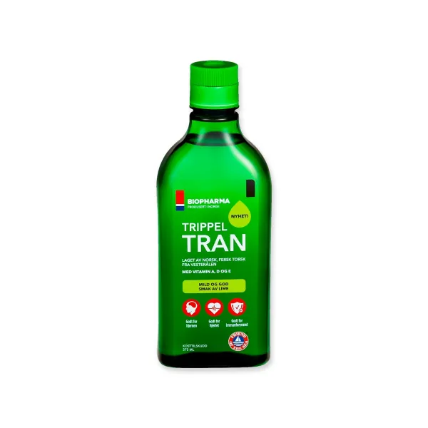 E-shop Rybí olej s limetkovou príchuťou TRIPPEL TRAN 375 ml