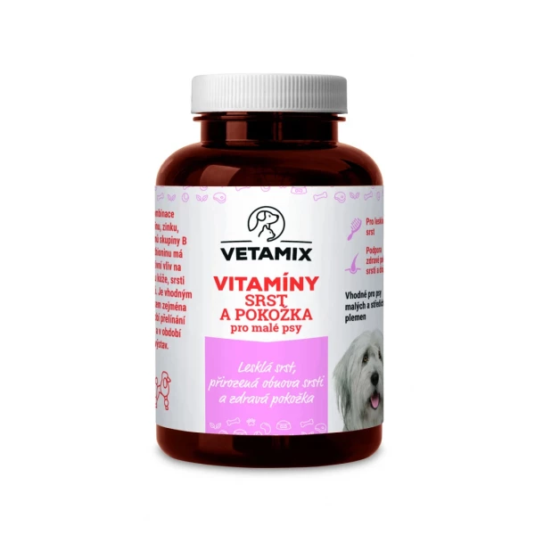 Vetamix vitamíny - srsť a koža pre malé psy 100 g