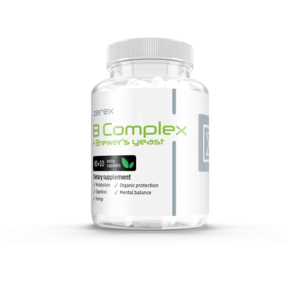 E-shop Zerex B-Komplex + Pivovarské kvasnice - proti úzkosti a stresu 80 + 10 kapsúl