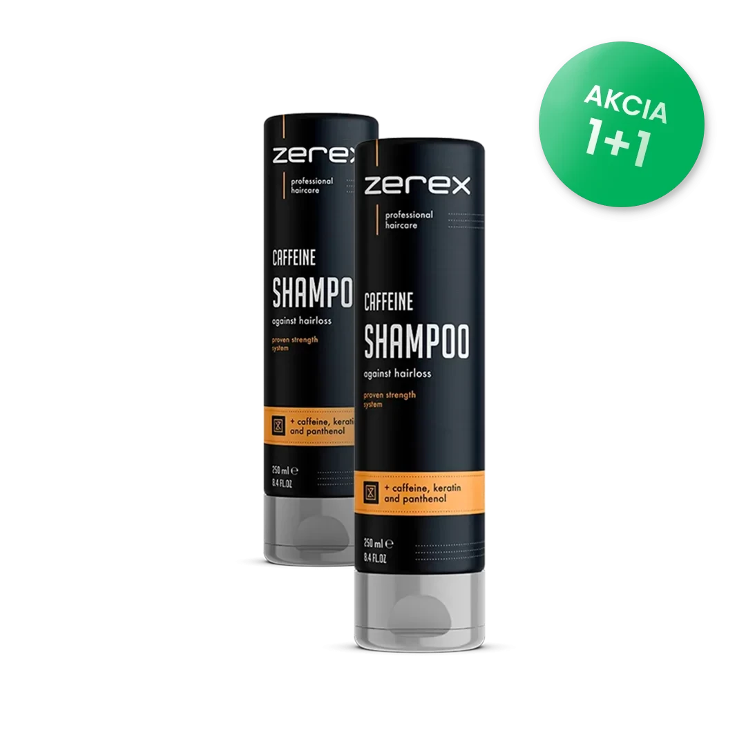 2x Zerex Kofeínový šampón