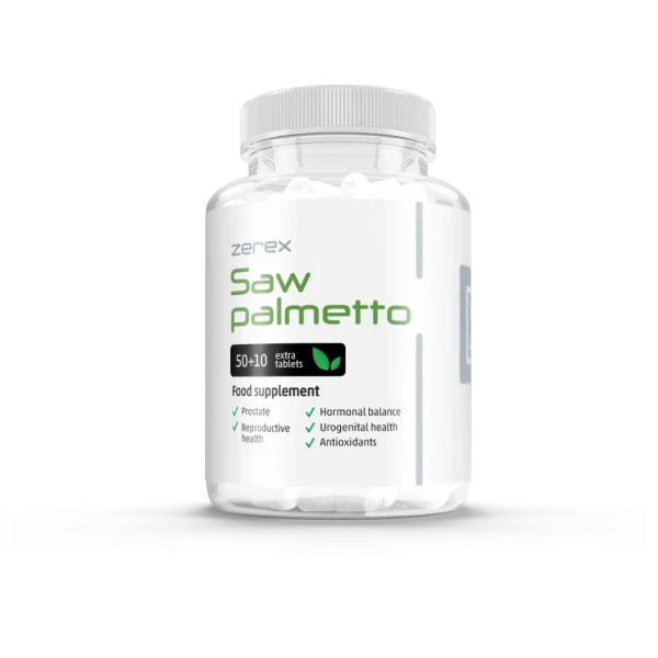 Zerex Saw Palmetto - podpora pre zdravie prostaty 50 + 10 kapsúl