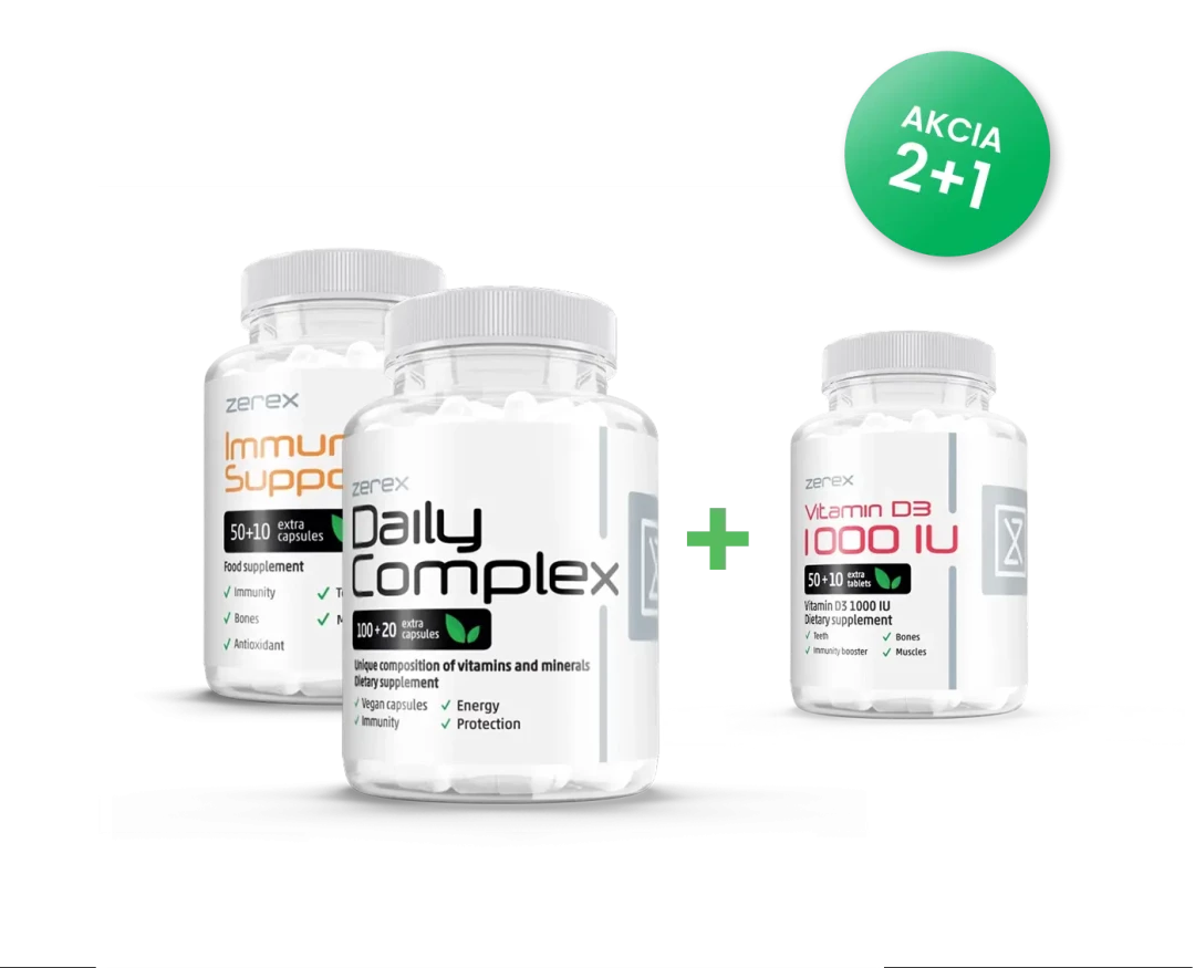 Zerex Podpora imunity + Daily Complex + Vit. D